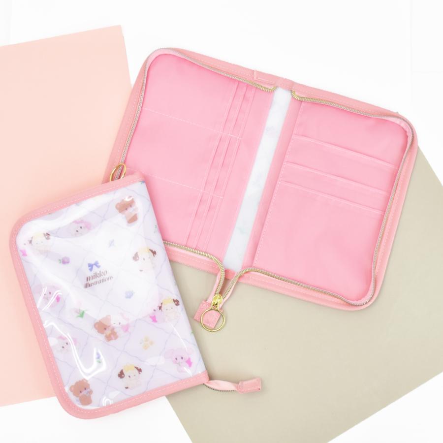 みゃーた様★専用 ジョリー フラットポーチ 手帳カバー ポケットケース オーダー mikko ポーチ 手帳型 通帳ケース カードケース 大容量 透明 チケット