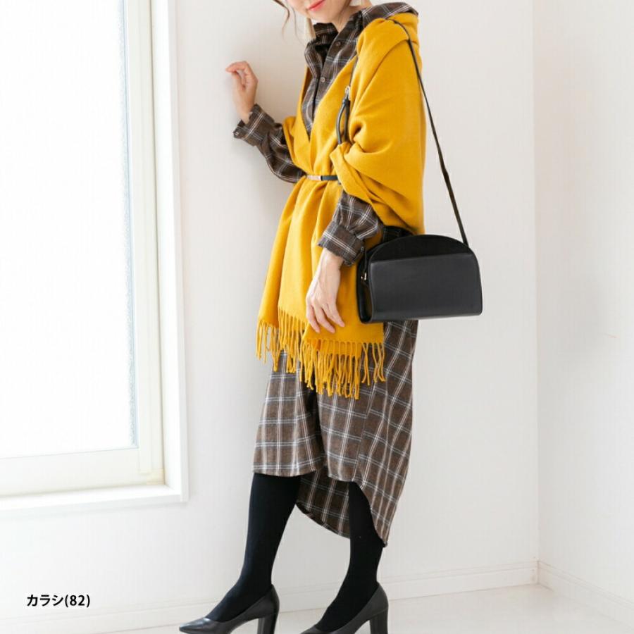 ストール 大判 レディース 無地 小物 防寒 ひざ掛け アウター 厚手 | mitis | 09