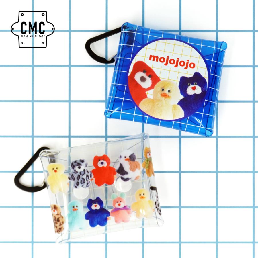mojojojo クリアマルチケース SSサイズ カラビナ 小物入れ air pods