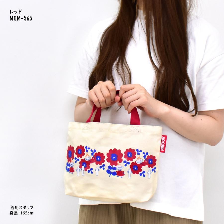 MOOMIN（ムーミン） トートバッグ 小さめ 花 帆布 キャンバス ランチ