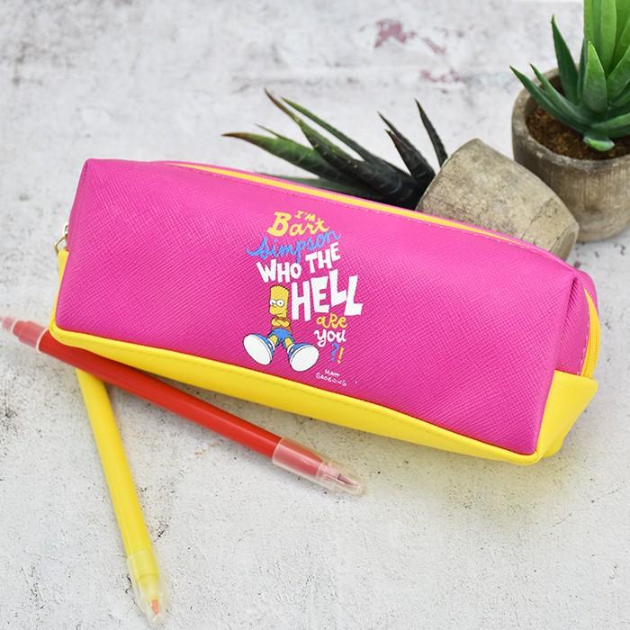 ザ シンプソンズ ペンケース 筆箱 レディース 女子 大人 高校生 合成皮革 2ルーム ファスナー キャラクター メール便可 Msps 044b Action 通販 Yahoo ショッピング
