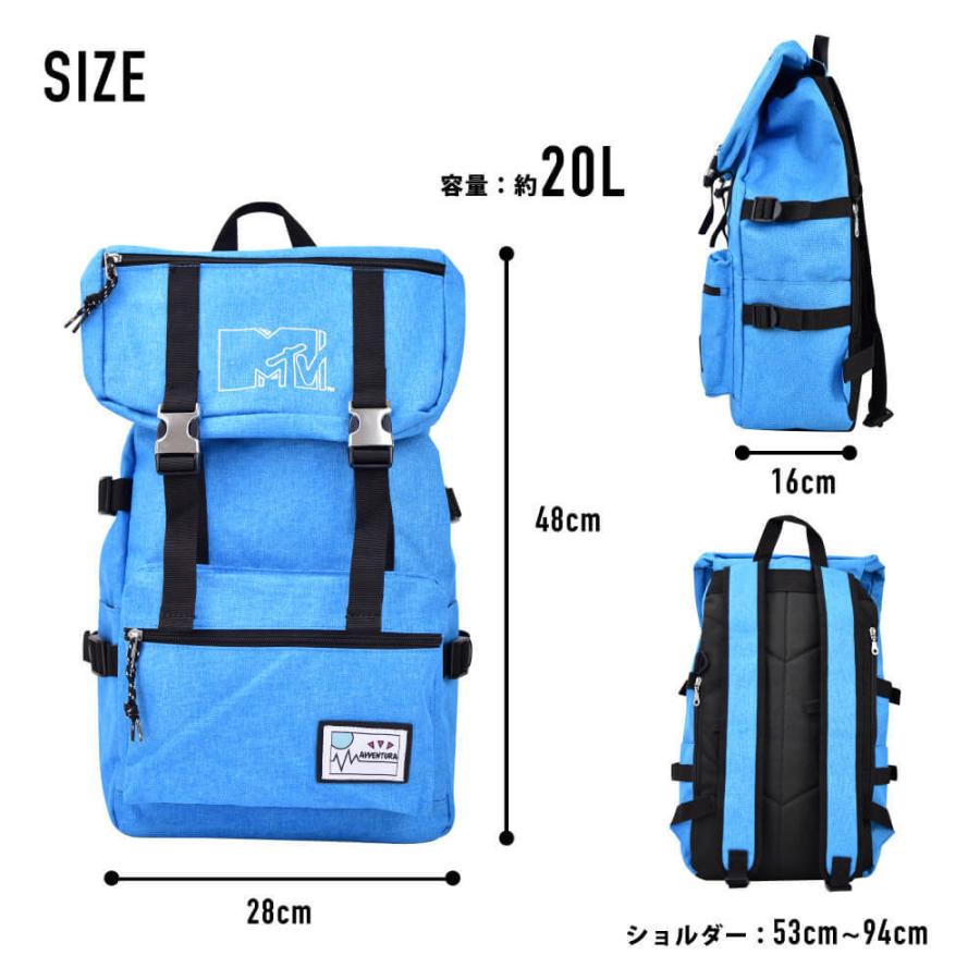 MTV エムティービー リュック 大容量 20L a4 リュックサック バック
