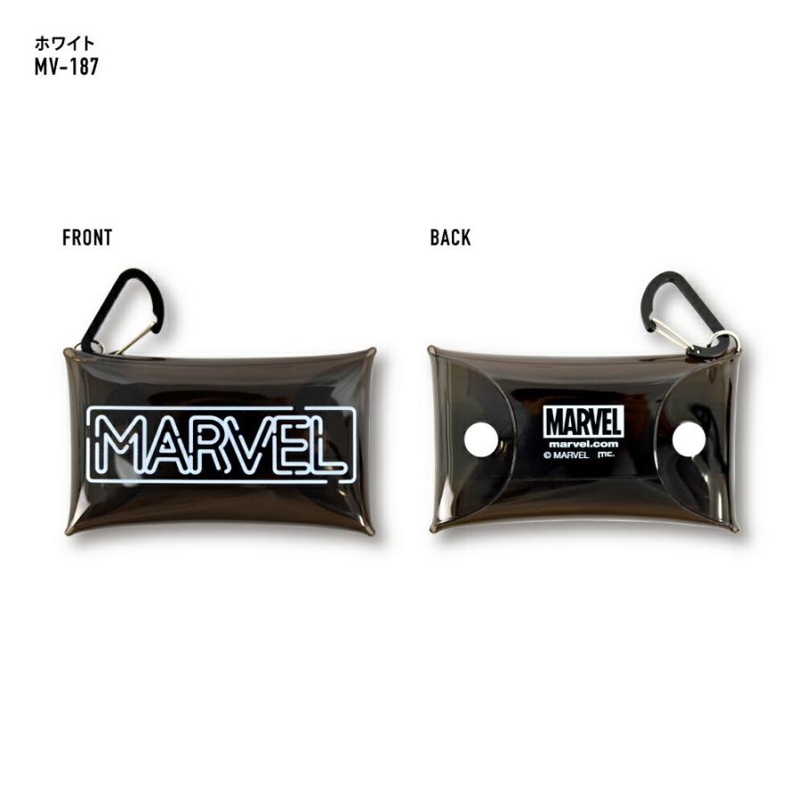 MARVEL（マーベル） クリアマルチケース Sサイズ 小物入れ カラビナ