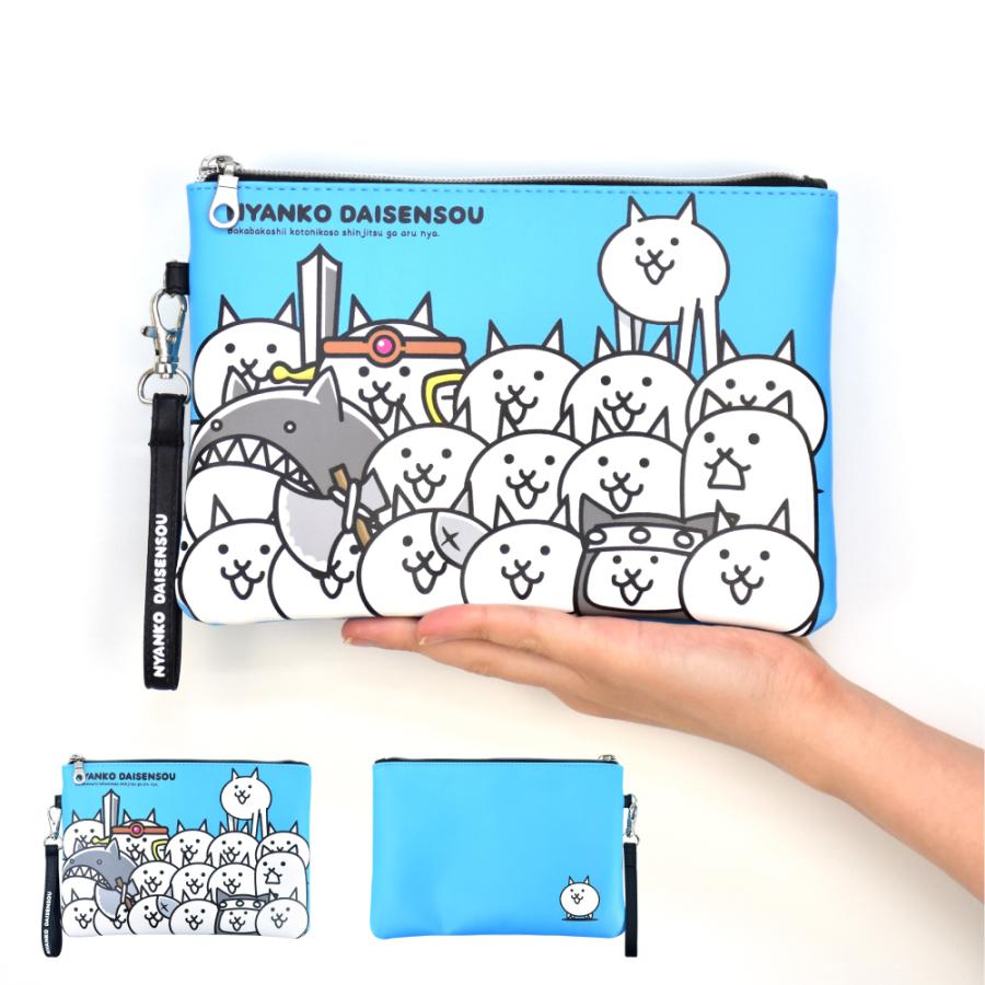 にゃんこ大戦争 ポーチ 小物入れ レディース 女子 帆布 キャンバス ストラップ付き シンプル グッズ ねこ ネコ 猫 化粧ポーチ キャラクター ブランド Nyankodaisensou0005 Action 通販 Yahoo ショッピング