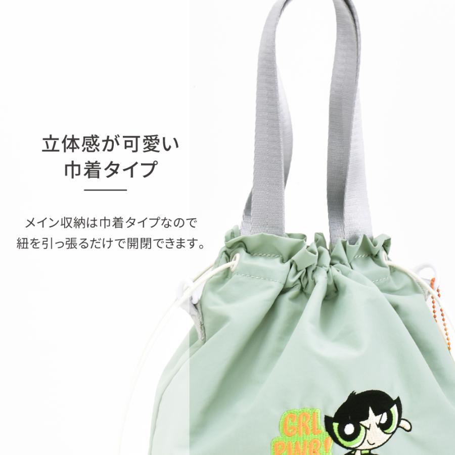 パワーパフガールズ 巾着 バッグ トートショルダー ショルダーバッグ