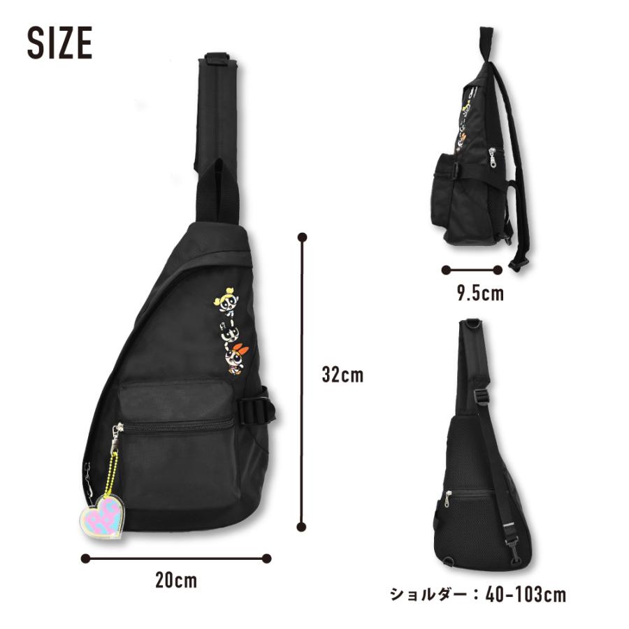 パワーパフガールズ ボディバッグ ショルダーバッグ 軽量 撥水 ワンショルダー レディース 通勤 通学 旅行 お出かけ 自転車 大人 学生 キャラクター グッズ | ブランド登録なし | 04