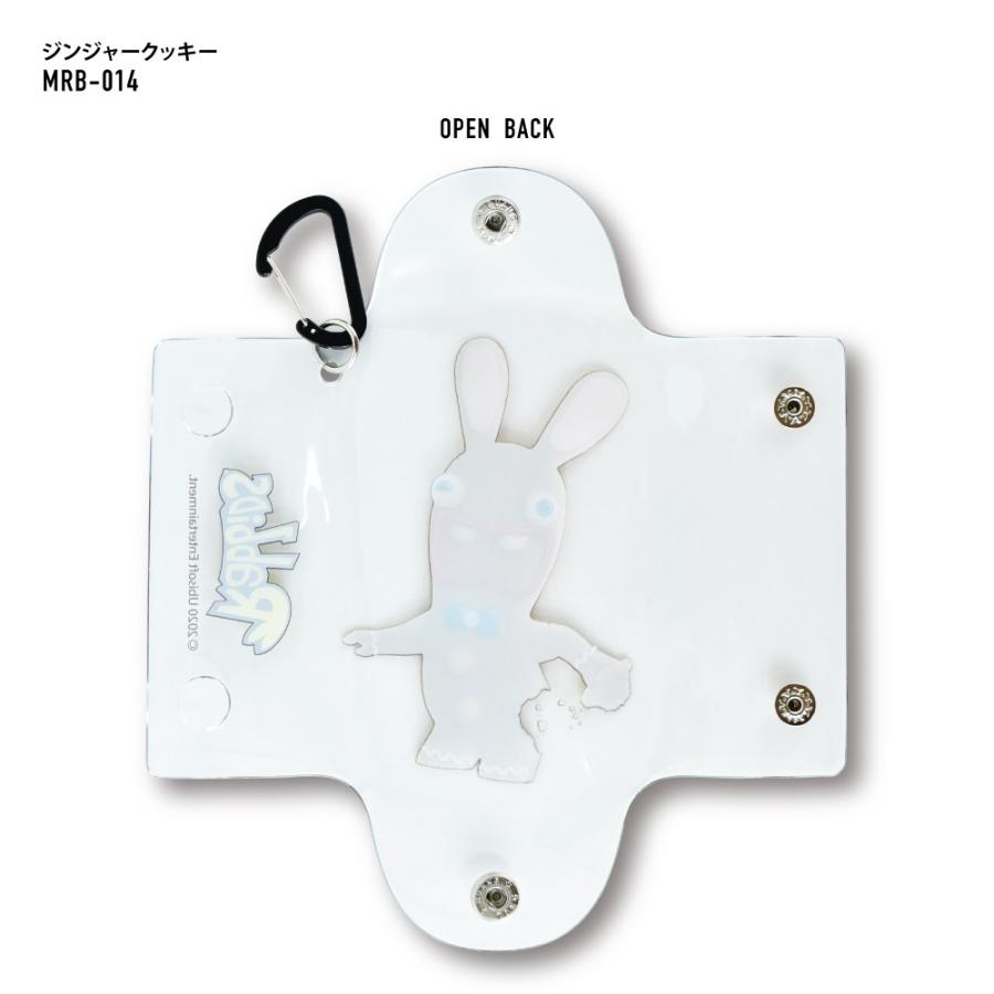 ラビッツ Rabbids クリアマルチケース Sサイズ 小物入れ カラビナ 定期