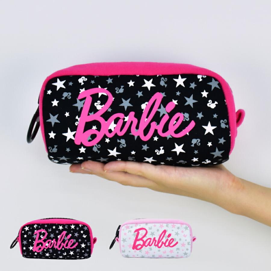 Barbie バービー ペンケース 筆箱 大きめ 小物入れ 化粧ポーチ