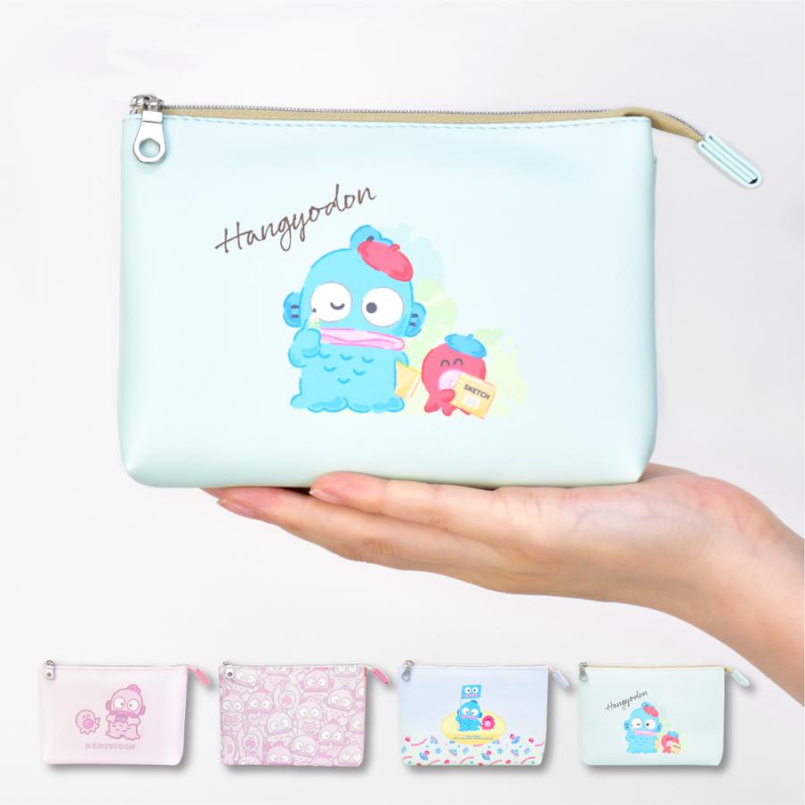 ハンギョドン サンリオ ポーチ 化粧ポーチ コスメポーチ トラベルポーチ 3ポケット 大人向け 合皮 小さい 2ルーム 可愛い かわいい 人気 キャラクター グッズ Sanrio0056 Action 通販 Yahoo ショッピング