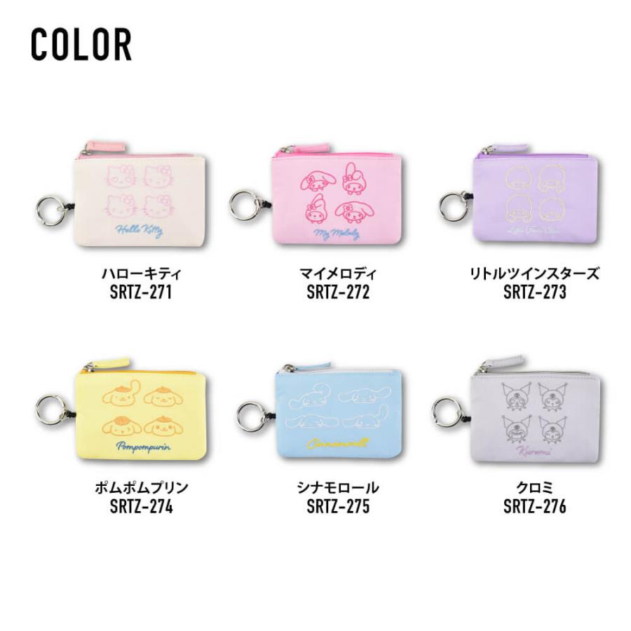 sanrio（サンリオ） 定期入れ カラビナ付き リール パスポーチ IC