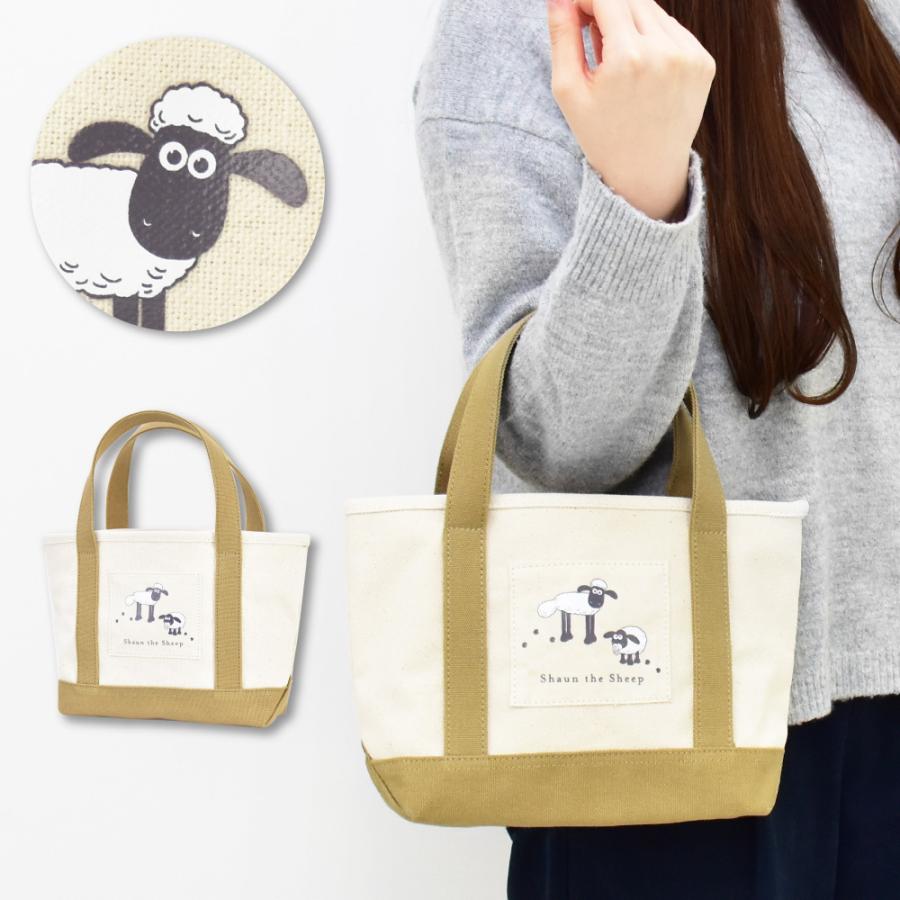 ひつじのショーン ミニトートバッグ トート バック キャンバス 小さめ 軽量 レディース 女性 お出かけ サブバッグ エコバッグ マチあり キャラクター グッズ Shaun0004 Action 通販 Yahoo ショッピング