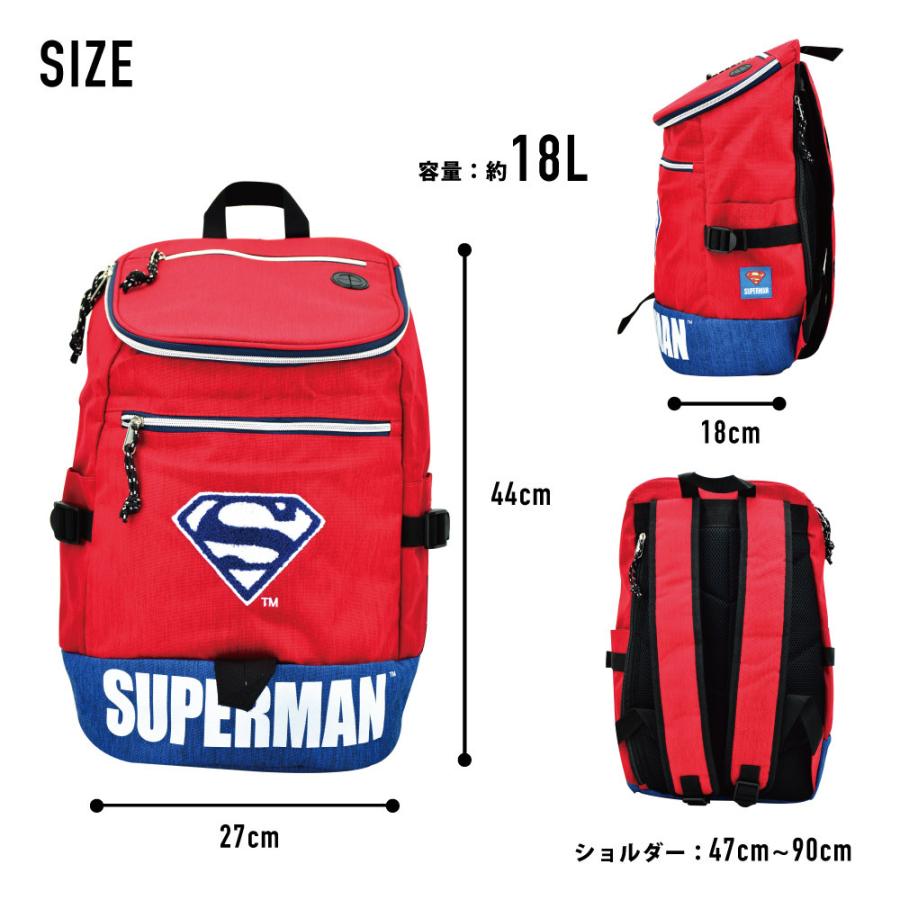 スーパーマン リュック 大容量 18L a4 リュックサック デイパック 