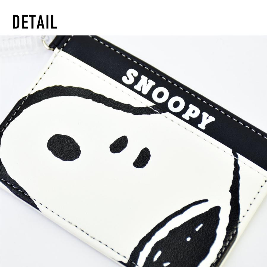 SNOOPY（スヌーピー） パスケース 定期入れ 合皮 コイル 薄型 シンプル