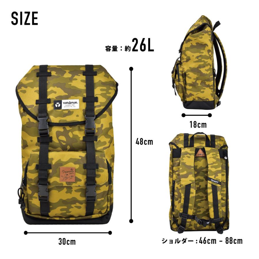 YAKPAK（ヤックパック） スヌーピー リュック 大容量 a4 26L リュック