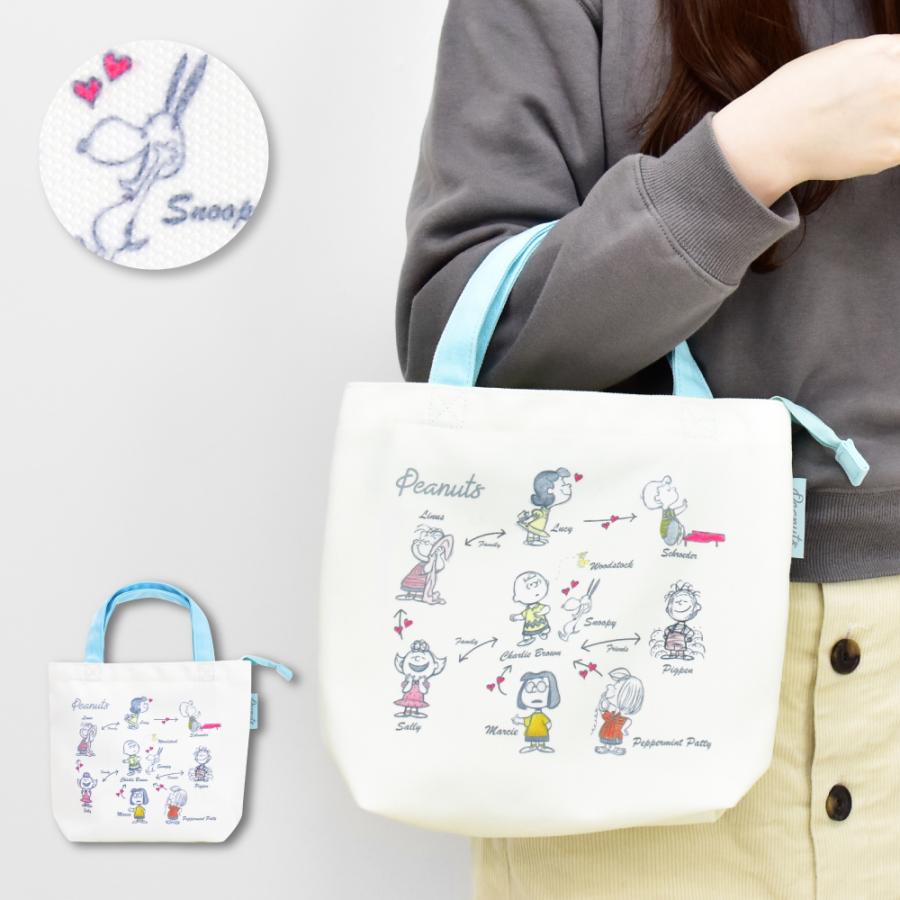 SNOOPY スヌーピー ミニトートバッグ 小さめ ランチ ミニバッグ