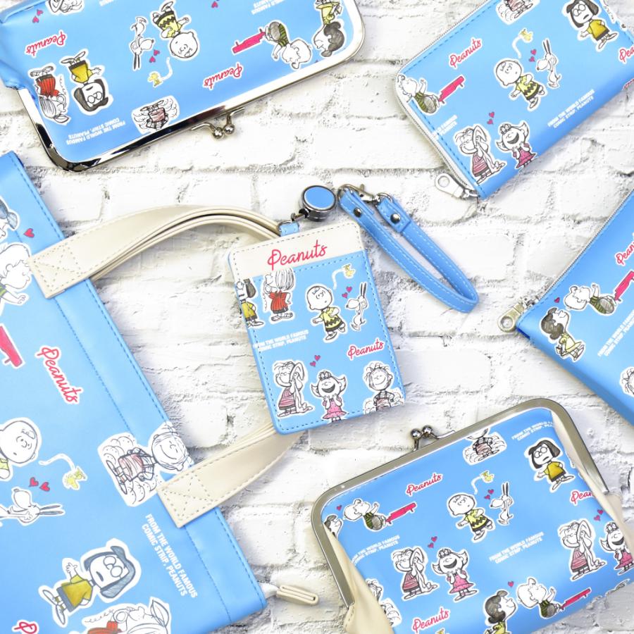 SNOOPY（スヌーピー） がま口 ペンケース 合皮 大容量 化粧ポーチ 小物