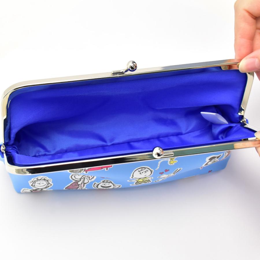SNOOPY（スヌーピー） がま口 ペンケース 合皮 大容量 化粧ポーチ 小物