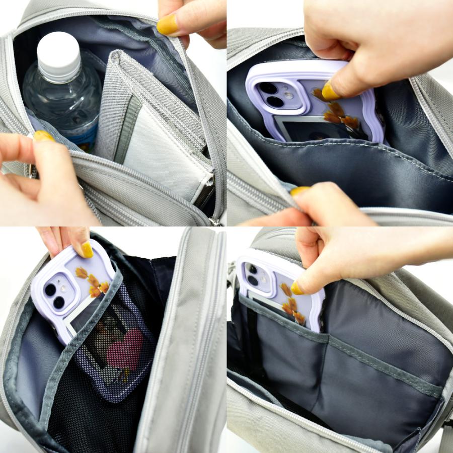 SNOOPY スヌーピー ショルダーバッグ スクエア 撥水 2way ポーチ