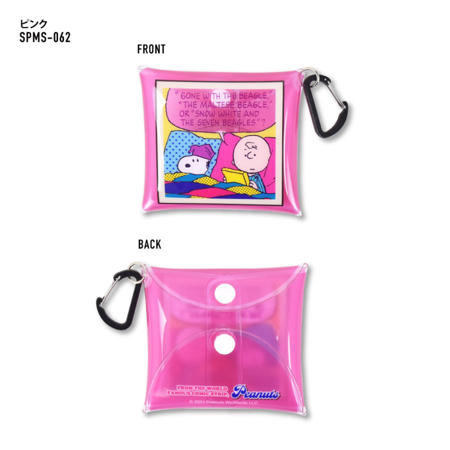 SNOOPY（スヌーピー） クリアポーチ カラビナ 小物入れ クリアマルチ
