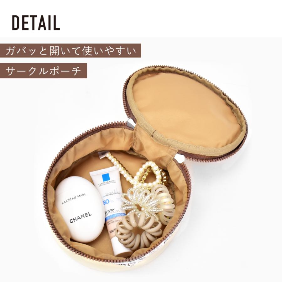 SNOOPY（スヌーピー） サークルポーチ 化粧ポーチ ファスナー 小物入れ