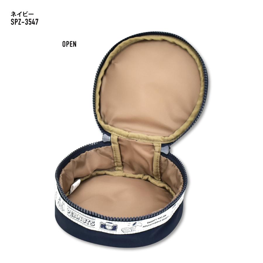 SNOOPY（スヌーピー） サークルポーチ 化粧ポーチ ファスナー 小物入れ