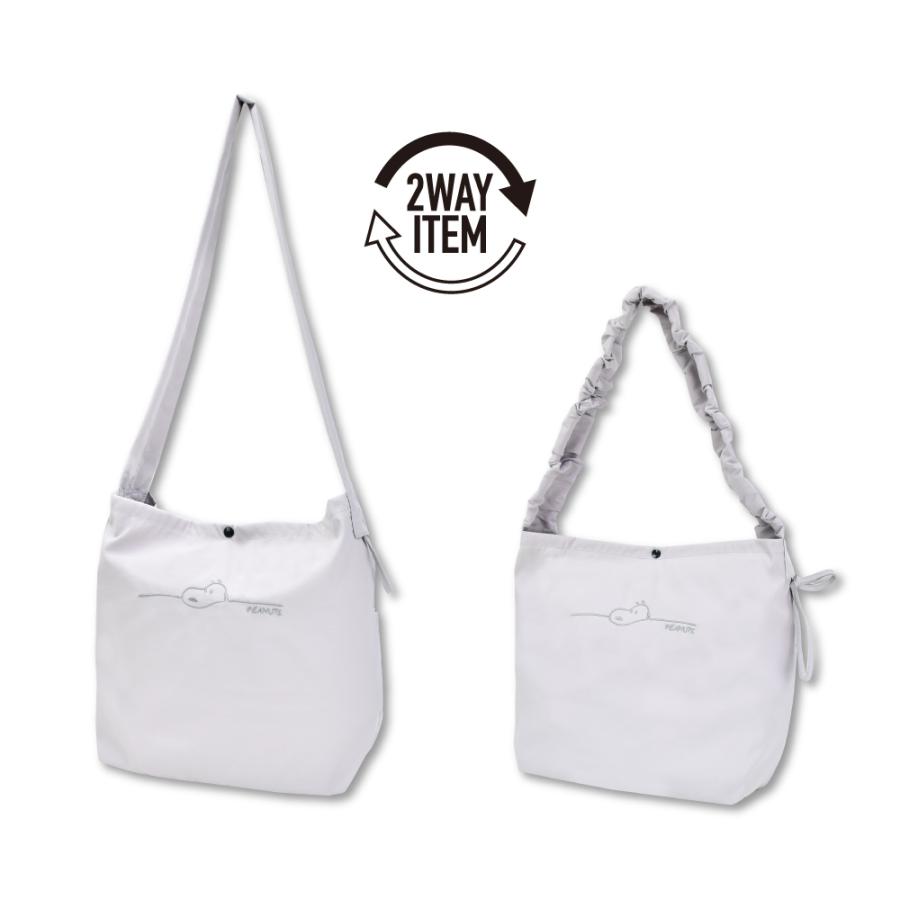 SNOOPY（スヌーピー） ショルダーバッグ 大容量 a4 軽量 くしゅくしゅ