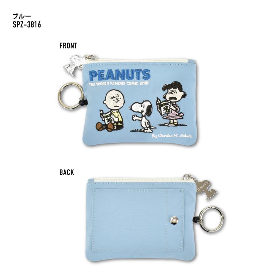 SNOOPY（スヌーピー） パスケース 定期入れ ナイロン 薄型 リール