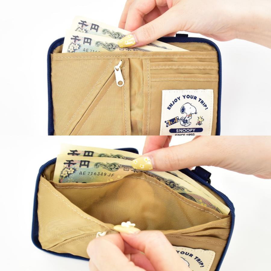 SNOOPY（スヌーピー） 二つ折り財布 トラベル ウォレット サイフ 折