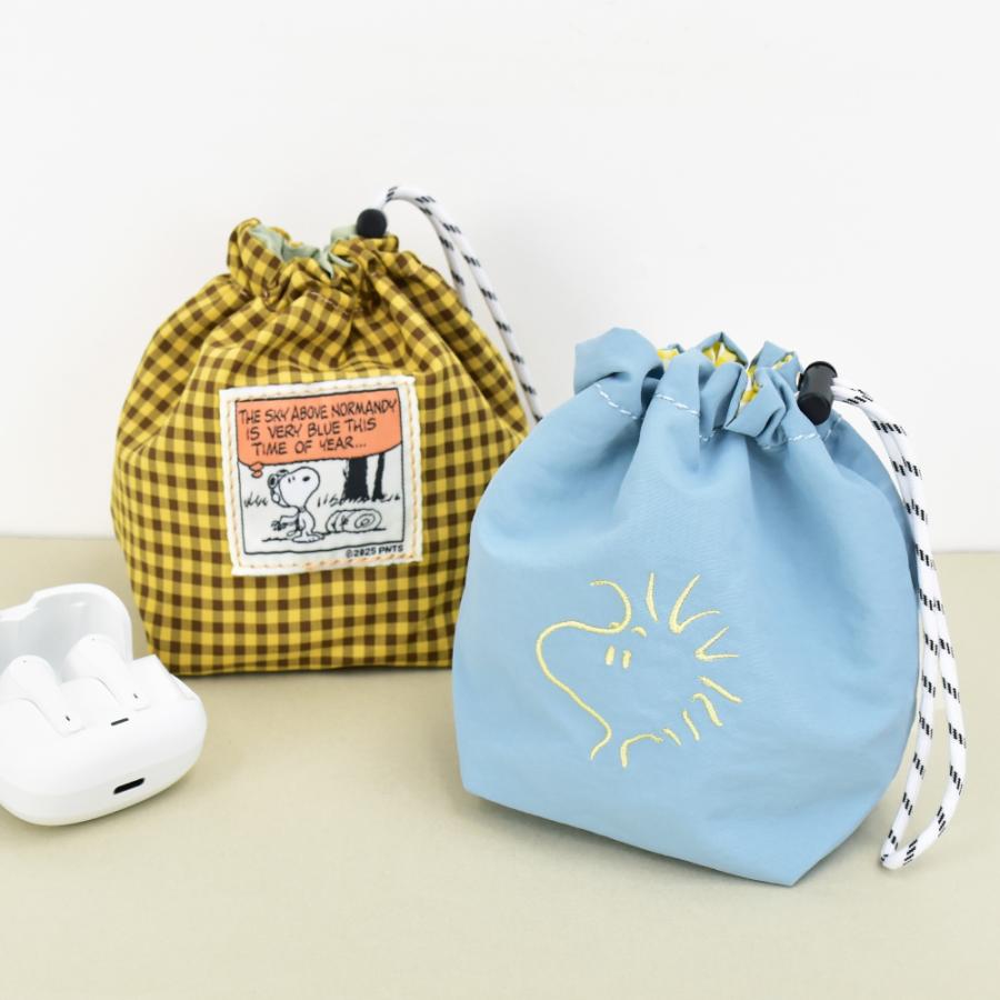 SNOOPY（スヌーピー） 巾着ポーチ 巾着袋 小物入れ リバーシブル