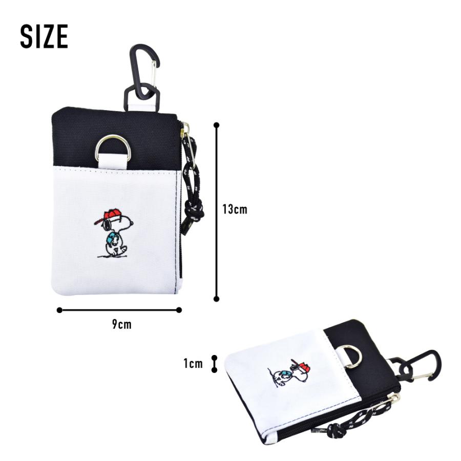スヌーピー Snoopy パスケース 定期入れ カード 定期 入れ 男女兼用 フック付き 小銭入れ コイン Icカード フラグメントケース 文房具 キャラクター グッズ Spr 725b Action 通販 Yahoo ショッピング