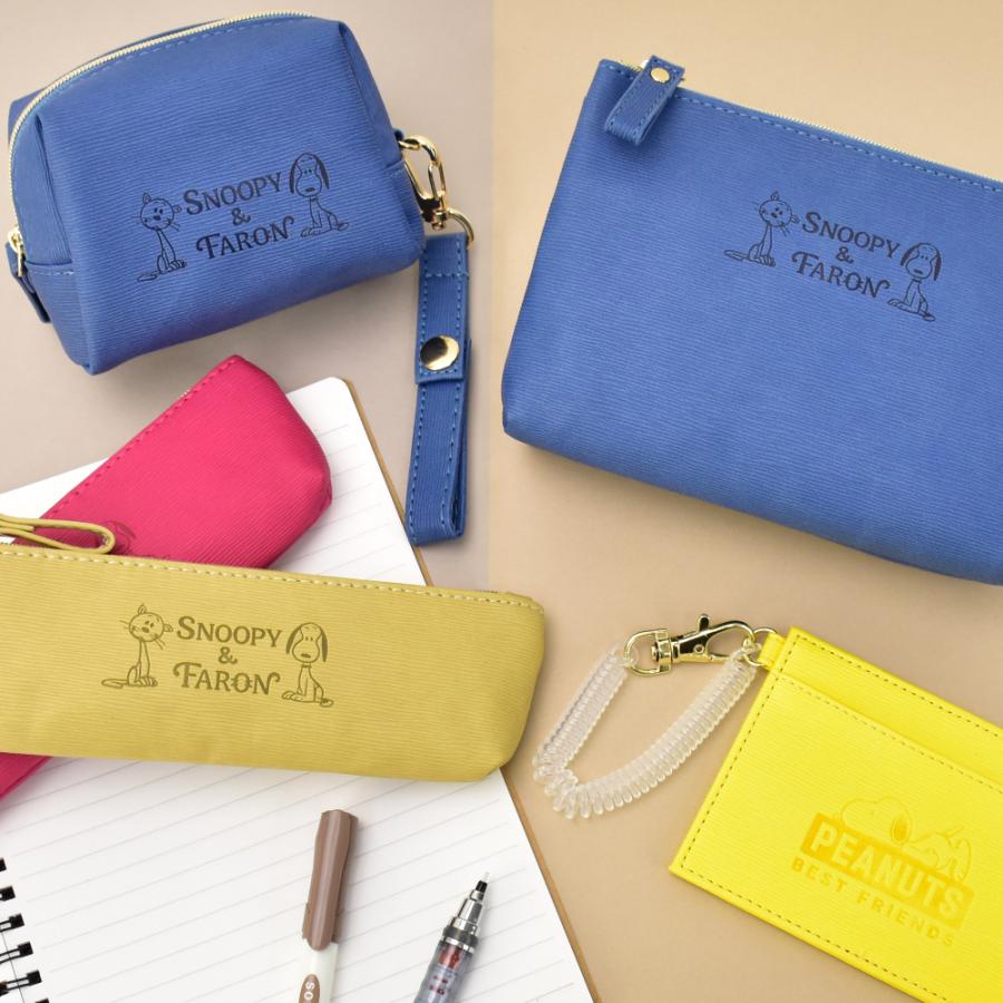 スヌーピー Snoopy ファーロン Faron 波シボシリーズ 2ルームポーチ ブルー 波シボ合皮 レディース メンズ キッズ キャラクター スヌーピーグッズ 雑貨 Spz 1036b Action 通販 Yahoo ショッピング