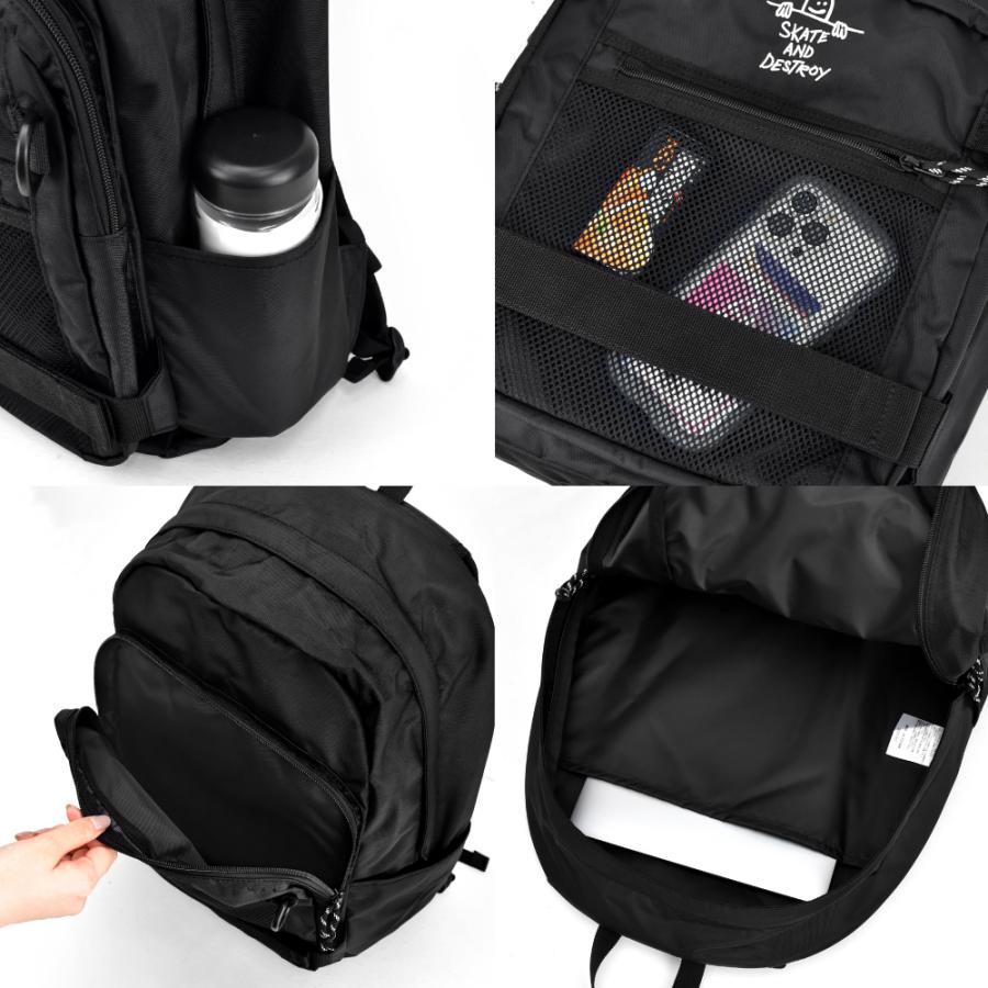 【フロントポケットが機能的！】スラッシャー　デイパック TH-D BK THRASHER スラッシャー バックパック リュック 25L PC収納 多