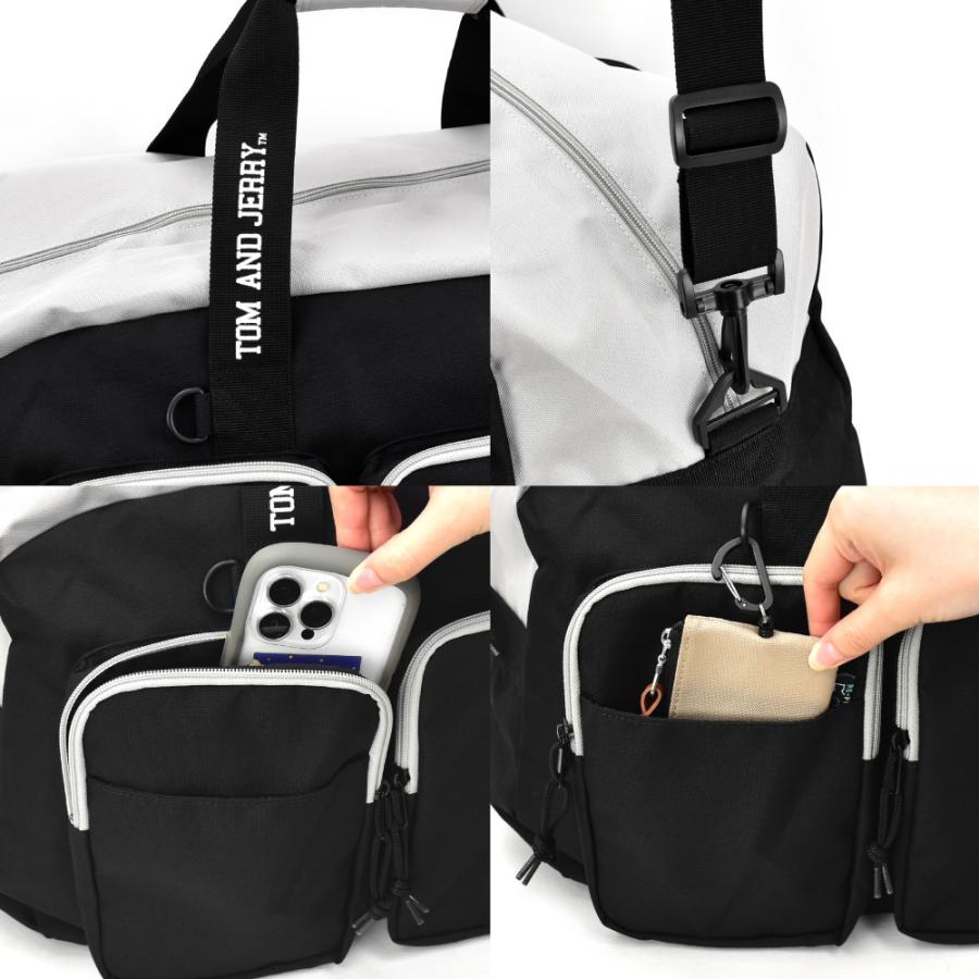 トムとジェリー ボストンバッグ 大容量 45L 撥水 2way ショルダー