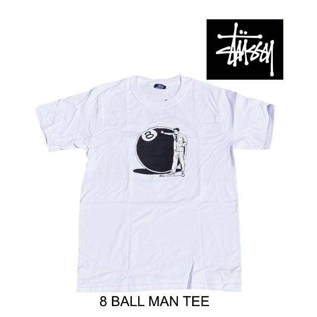 Stussy ステューシー 8 ボール マン Tシャツ 8 Ball Man Tee White s8bmtw Active Board 通販 Yahoo ショッピング