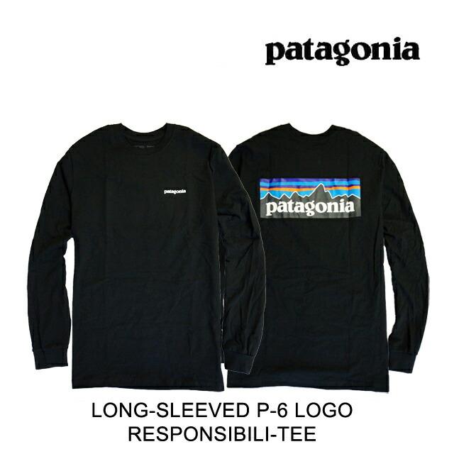 PATAGONIA パタゴニア ロングスリーブ P-6 ロゴ レスポンシビリティー メンズ 新作グッ Tシャツ LONG-SLEEVED S