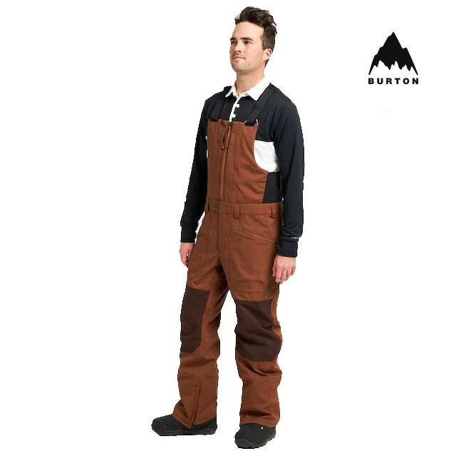 2022 BURTON バートン リザーブ ビブ パンツ RESERVE BIB PANT BISON/SEAL BROWN スノーボード ウエア｜active-board