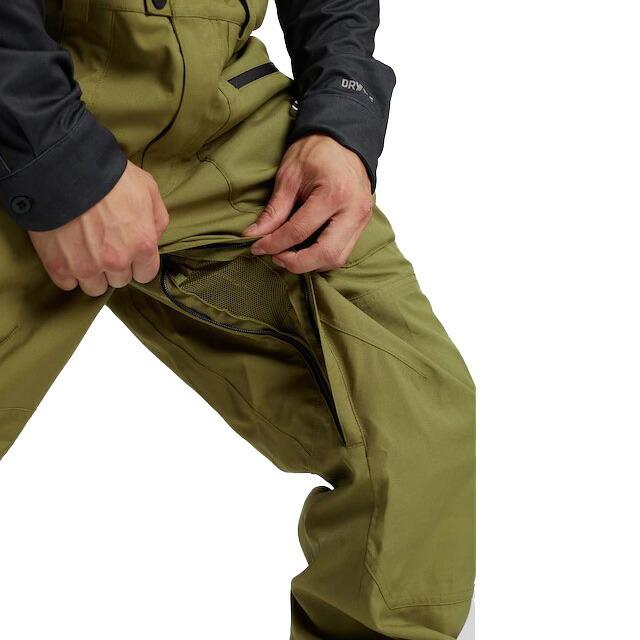BURTON リザーブビブパンツ Mens Lサイズ　Olive 2022 BURTON バートン リザーブ ビブ パンツ RESERVE BIB PANT