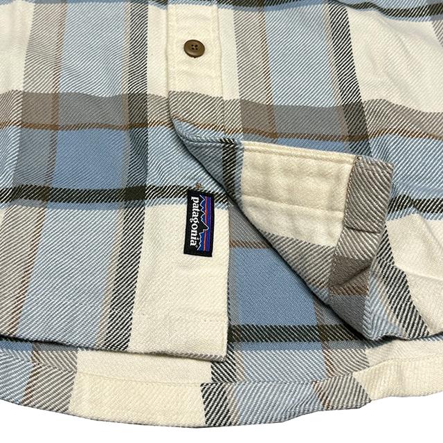 Patagonia フィヨルド フランネル シャツ ブラウン ライトブルー XL Patagonia フィヨルド フランネル シャツ ブラウン ライトブルー