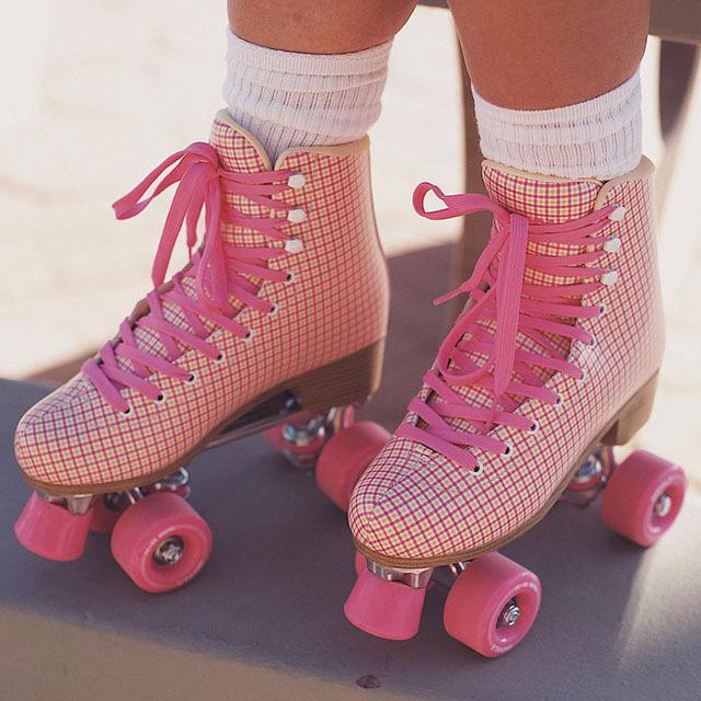 IMPALA QUAD ROLLERSKATES インパラ ローラースケートPINK TARTAN