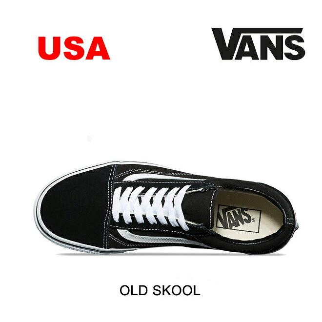 VANS（ヴァンズ） スニーカー SNEAKER OLD SKOOL BLACK/WHITE USA