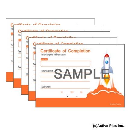 英語教室向けCertificate／レッスン終了証／5枚1セット |  | 01
