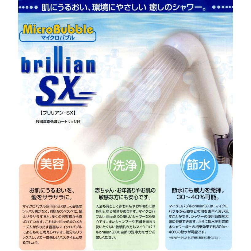 マイクロバブル ブリリアンSX浄水シャワー（brillian sx） : 浄水器