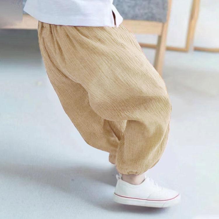 キッズ バルーンパンツ 子供服 男の子 女の子 ロングパンツ 長ズボン 薄手 綿 コットン ガーゼ 涼しいパンツ 春 夏用 サルエルパンツ 裾ゴム 虫 |  | 03