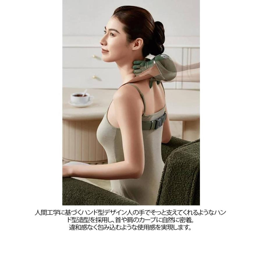 ネックマッサージャー マッサージ器 もみほぐし ヒーター コードレス ネックケア 首 肩 健康グッズ 充電式 肩首カーブフィット 人手型 マッサージ |  | 11