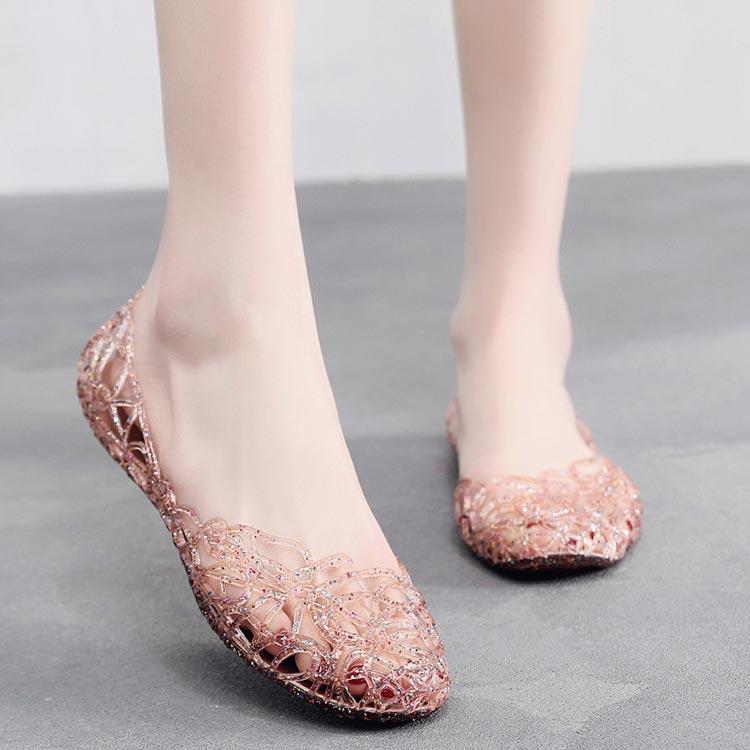 メッシュパンプス レディース パンプス 痛くない メッシュサンダル フラット ぺたんこ ラバーシューズ バレエパンプス 通勤 通学 軽量 履きやすい |  | 01