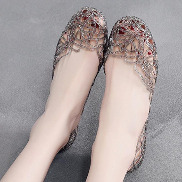 メッシュパンプス レディース パンプス 痛くない メッシュサンダル フラット ぺたんこ ラバーシューズ バレエパンプス 通勤 通学 軽量 履きやすい |  | 02