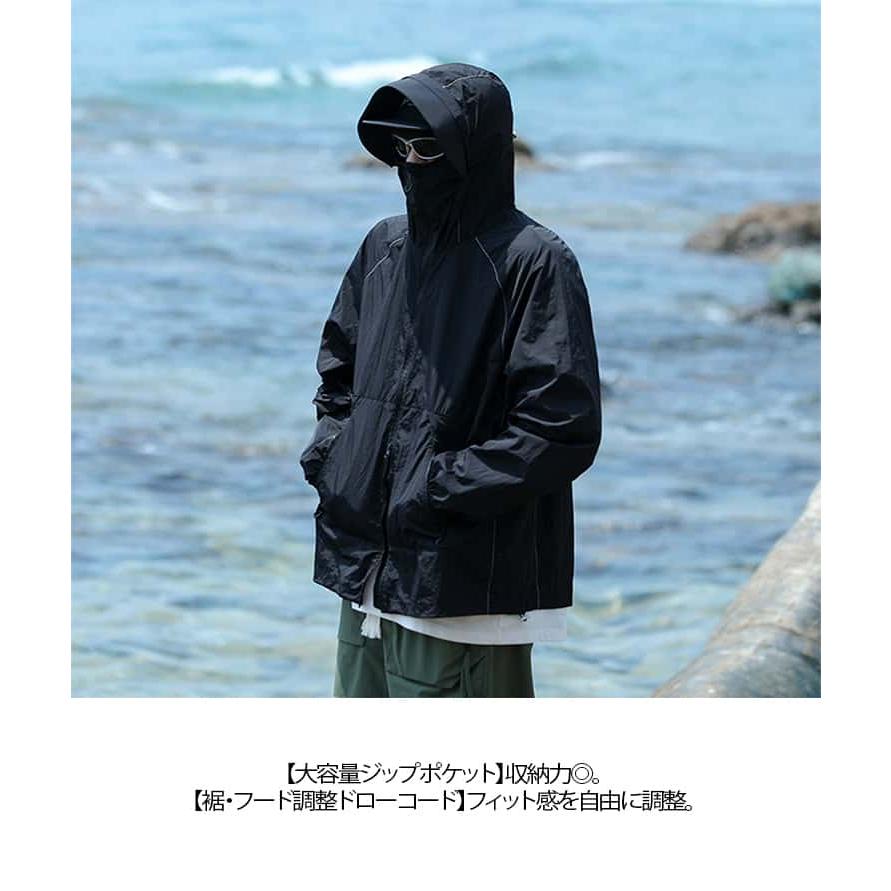 uvカットパーカー ワークマン UPF50 接触冷感 スプリングコート