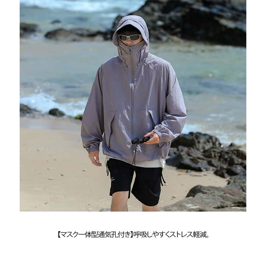 uvカットパーカー ワークマン UPF50 接触冷感 スプリングコート