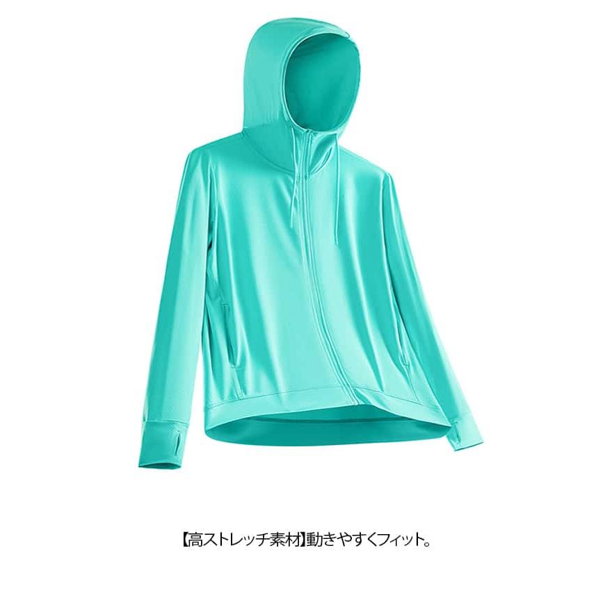 接触冷感 ワークマン UPF50 uvカットパーカー ラッシュガード アウター