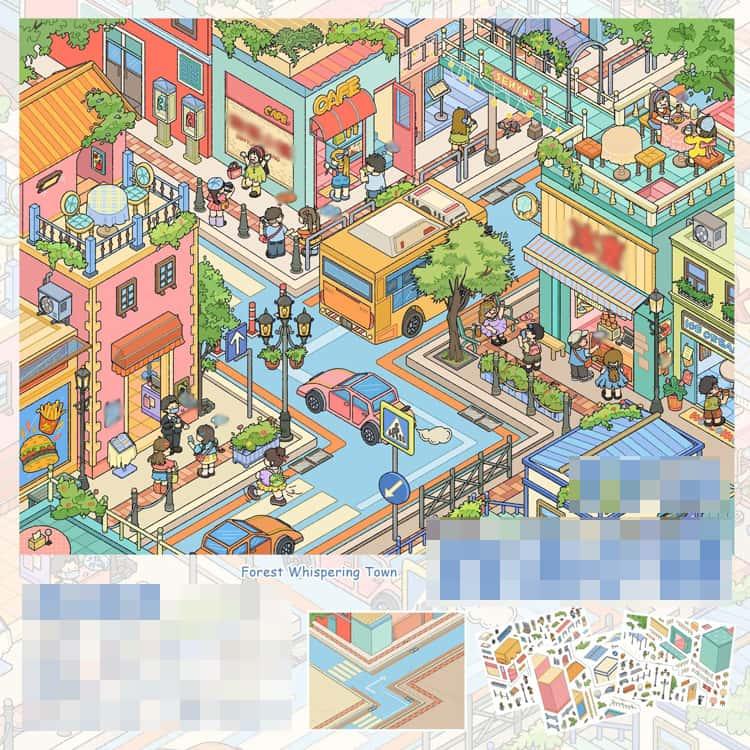 3D ストレス解消 3点セット 造形シール ハウスステッカー シーンシール 造景シール 3D おもちゃ 風景シール グッズ ミニチュアハウス 初心者 |  | 13